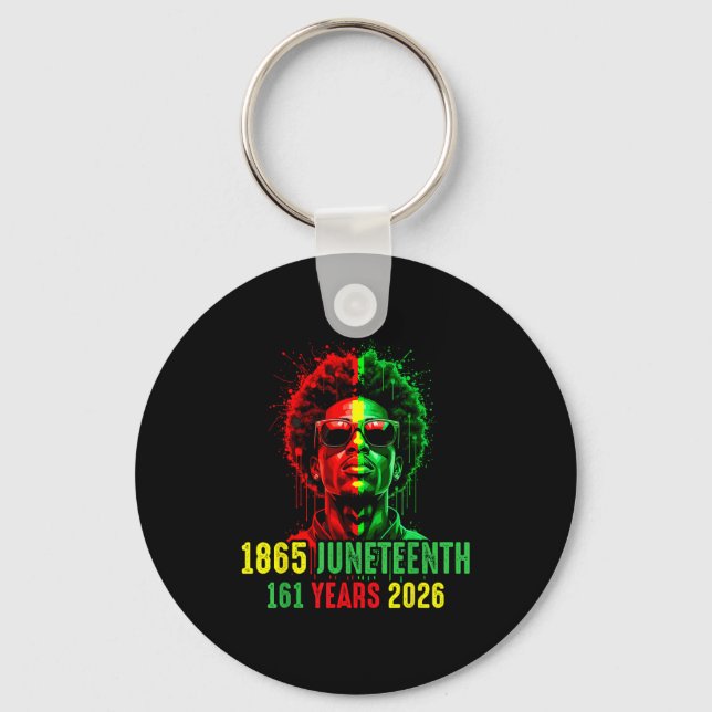 Chaveiro 1865 juneteenth 161 anos 2026 orgulho da história  (Frente)