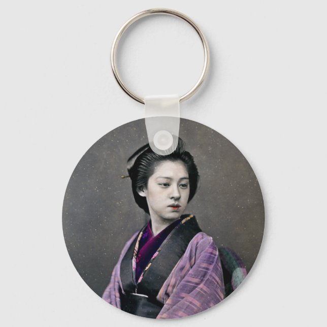 Chaveiro 1870 Linda Mulher Japonesa (Frente)