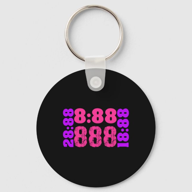 Chaveiro 1888.888 Números de anjo 888 (Frente)