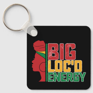 Chaveiro 19º Big Loc Energy Black Freedom