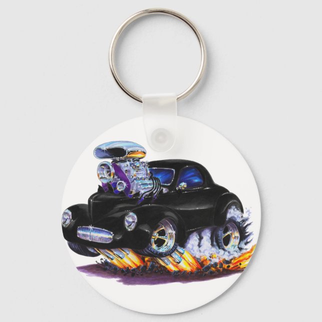 Chaveiro 1941 Willys Black Car (Frente)