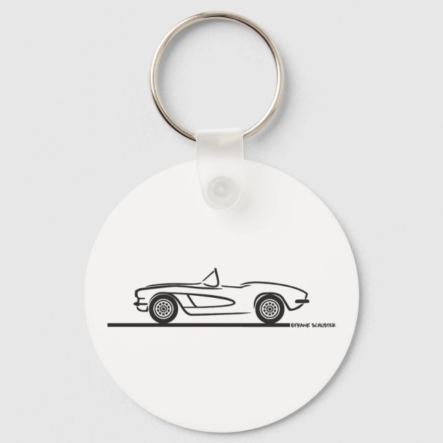 Chaveiro 1961 1962 Chevrolet Corvette (Frente)