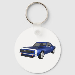 Chaveiro 1967 Camaro SS: Término Azul: Modelo 3D: