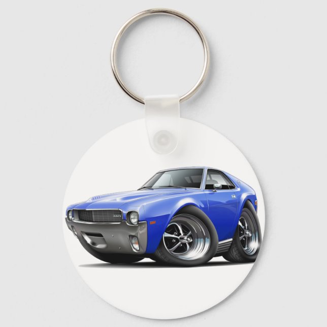 Chaveiro 1968-69 Carro Azul AMX (Frente)