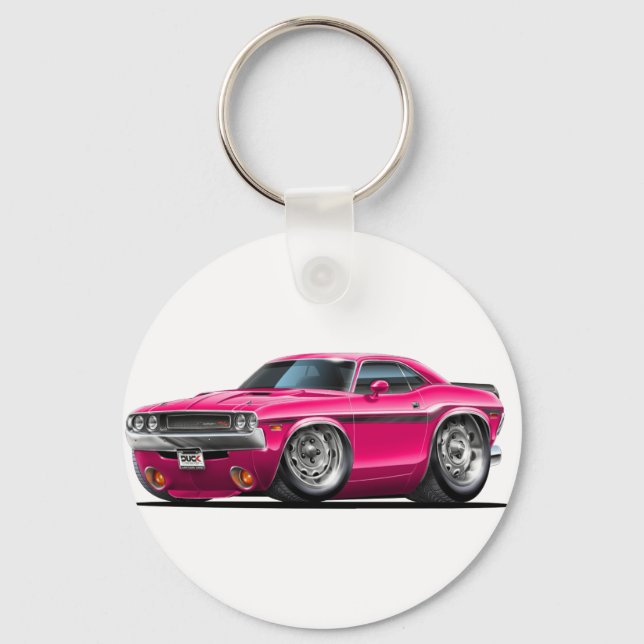 Chaveiro 1970-72 - Carro Rosa Desafiador (Frente)