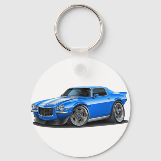 Chaveiro 1970-73 Carro Camaro Blu/Wht (Frente)