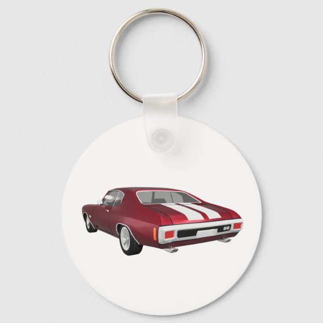 Chaveiro 1970 Chevelle SS: Candy Apple Finish: (Frente)