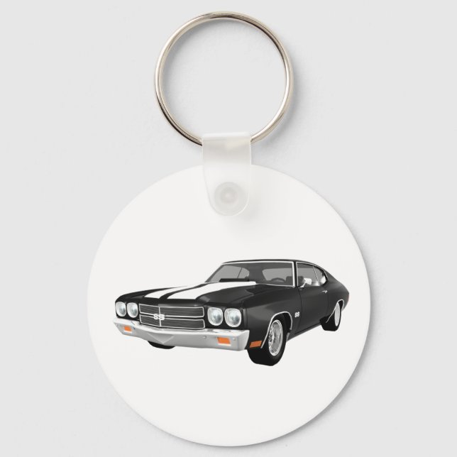Chaveiro 1970 Chevelle SS: Finalidade Negra: (Frente)
