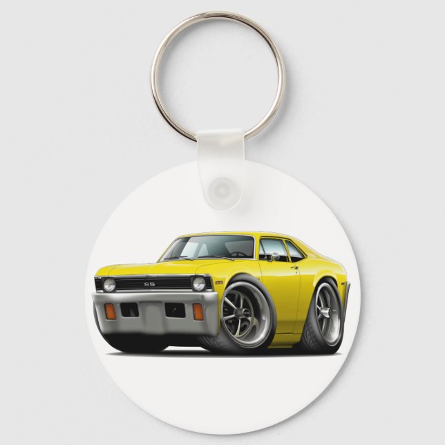 Chaveiro 1971-72 Carro Amarelo Nova (Frente)