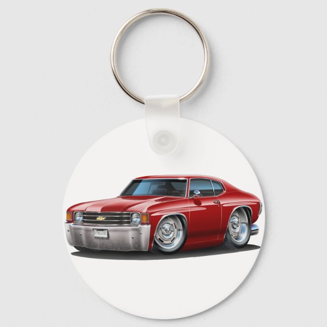 Chaveiro 1971-72 Carro Chevelle Maroon (Frente)