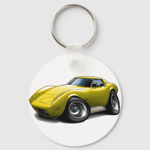 Chaveiro 1973-76 Carro Amarelo Corvette