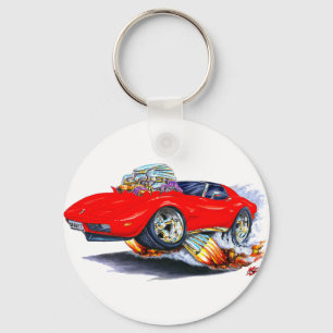 Chaveiro 1973-76 Carro Vermelho Corvette