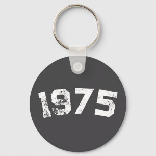 Chaveiro 1975 Vintage 50º Aniversário do Ano Personalizado