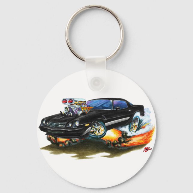 Chaveiro 1979-81 Carro de Cinza Negra Camaro Z28 (Frente)