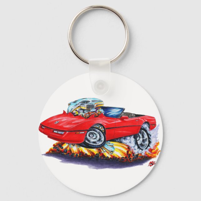 Chaveiro 1984-93 Corvette Red Convertible (Frente)
