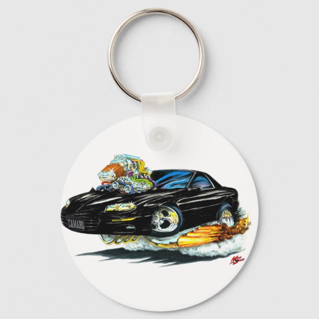 Chaveiro 1998-02 Carro Preto Camaro (Frente)