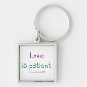 Chaveiro 1 Corinthians 13 - o amor é paciente