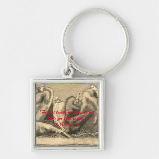 Chaveiro 1 John 4:8 "— para Deus é o amor." Chave de verdad