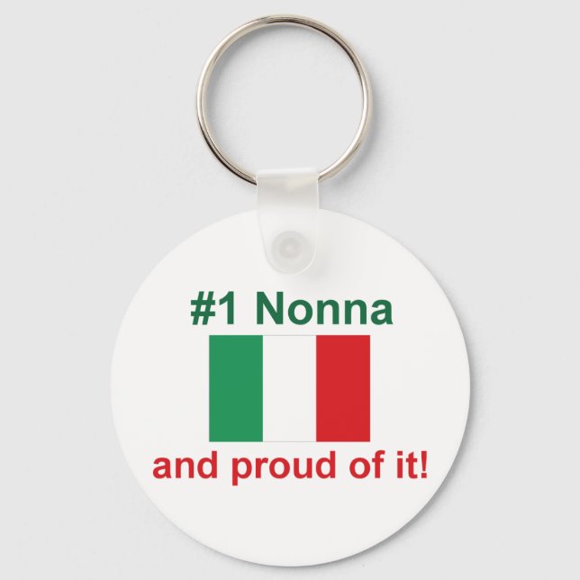 Chaveiro #1 Nonna italiana e orgulhoso disso! Presente (Frente)