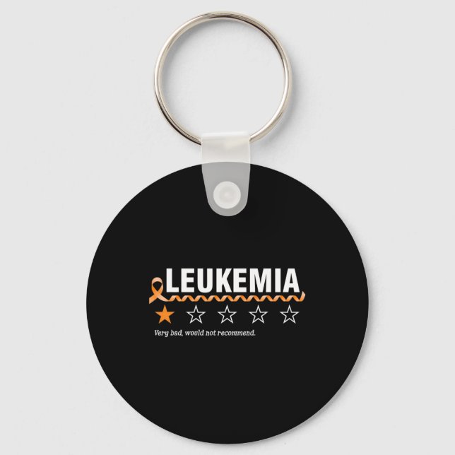 Chaveiro 1 Star Rating Leukemia Sensibilização (Frente)