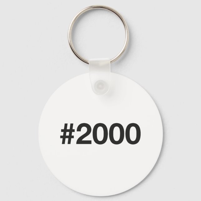 Chaveiro 2000 Hashtag 25 Aniversário de Aniversário (Frente)