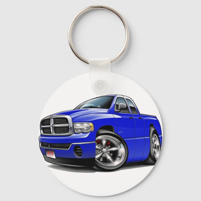 Chaveiro 2003-08 Ram Quad Blue Truck (Frente)