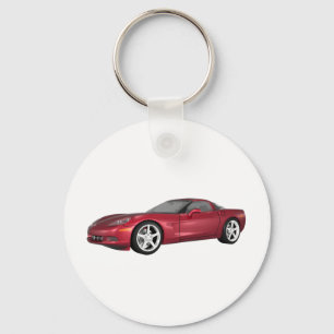Chaveiro 2008 Corvette: Sports Car: Candy Apple Finish: