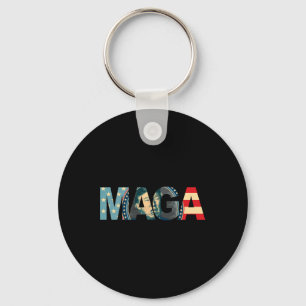 Chaveiro 2020 Voted Maga American Flag Retro Vintage Gift