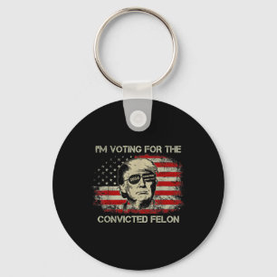 Chaveiro 2024 Condenado Felon Trump 2024 Reeleição Presidid