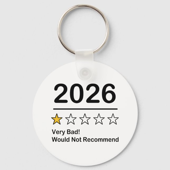Chaveiro 2026 avaliação de uma estrela muito ruim (Frente)