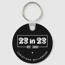 23º presente de aniversário personalizado 23 em 23