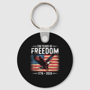 Chaveiro 250º Aniversário Americano 2026 Anos De Liberdade