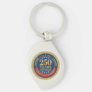 Chaveiro 250º Aniversário EUA Patriótico   1776–2026