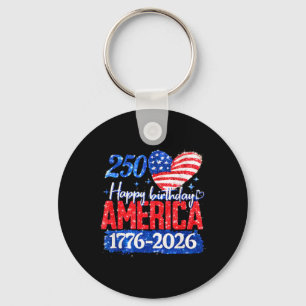 Chaveiro 250º Feliz Aniversário América 1776-2026