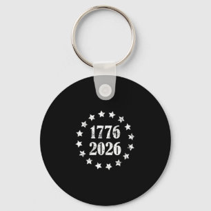 Chaveiro 250 anos 1776-2026 250º aniversário, 4 de julho 