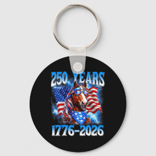Chaveiro 250 Anos 250º Aniversário EUA Cavalo Bandeira Amer