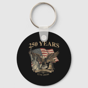 Chaveiro 250 Anos América 1776-2026 Águia da Liberdade Band
