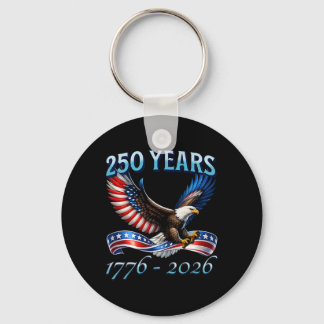 Chaveiro 250 Anos American 250º Aniversário 1776-2026 4º