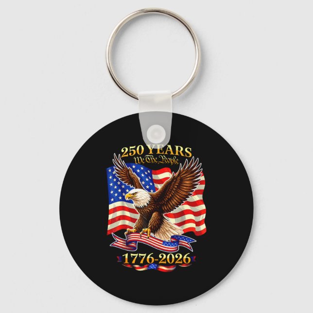 Chaveiro 250 Anos Americano 1776 2026 (Frente)