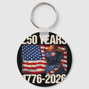 Chaveiro 250 Anos Bandeira Americana Labrador 250º Aniversá