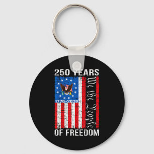 Chaveiro 250 anos de aniversário americano 250º bandeira do