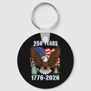 Chaveiro 250 Anos de Aniversário Americano 250º Independênc