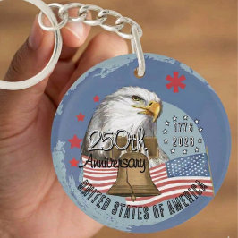 Chaveiro 250 Years of America Eagle & Liberty We The People