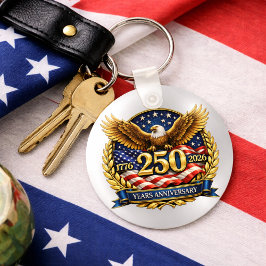 Chaveiro 250th USA Anniversary Eagle Emblem 