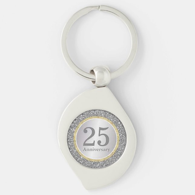 Chaveiro “25 Anos Juntos” Espiral (Frente)