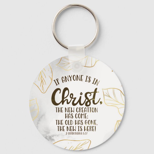 Chaveiro 2 Corintianos 5:17 Se alguém estiver no Cristo (Frente)