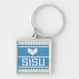 Chaveiro 2 da malha do coração de Sisu