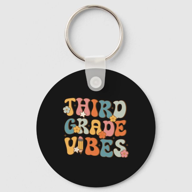Chaveiro 3º Grau Vibes De Volta À Escola Retro 3º Grau T (Frente)
