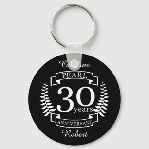 Chaveiro 30 anos de casamento na 30 de Pérola