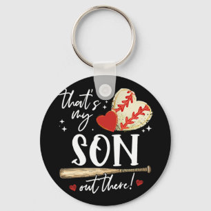 Chaveiro #39;s Meu Filho Lá Fora Baseball Mamãe Mãe Mãe D